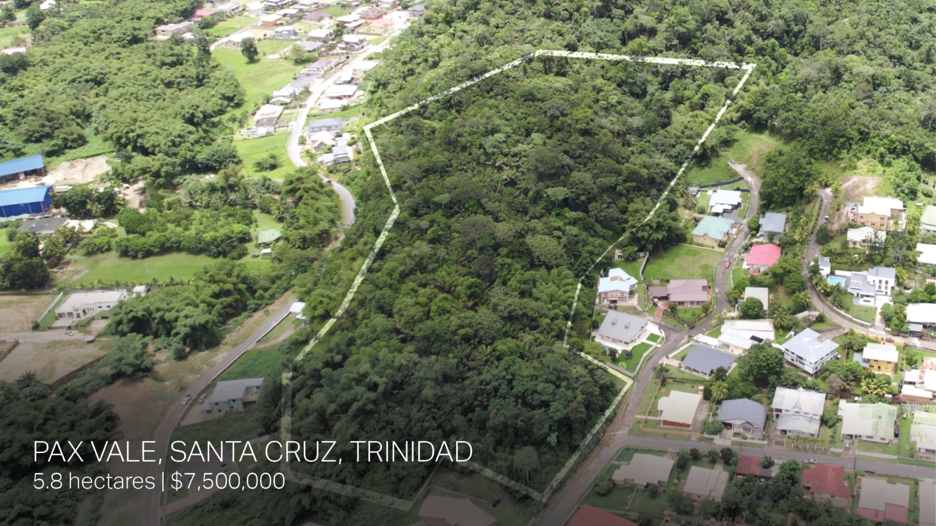 Land For Sale in Pax Vale Santa Cruz, Trinidad and Tobago